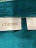 Chico's 100% Polyester Teal Jacket Size XXL (4) - photo 6