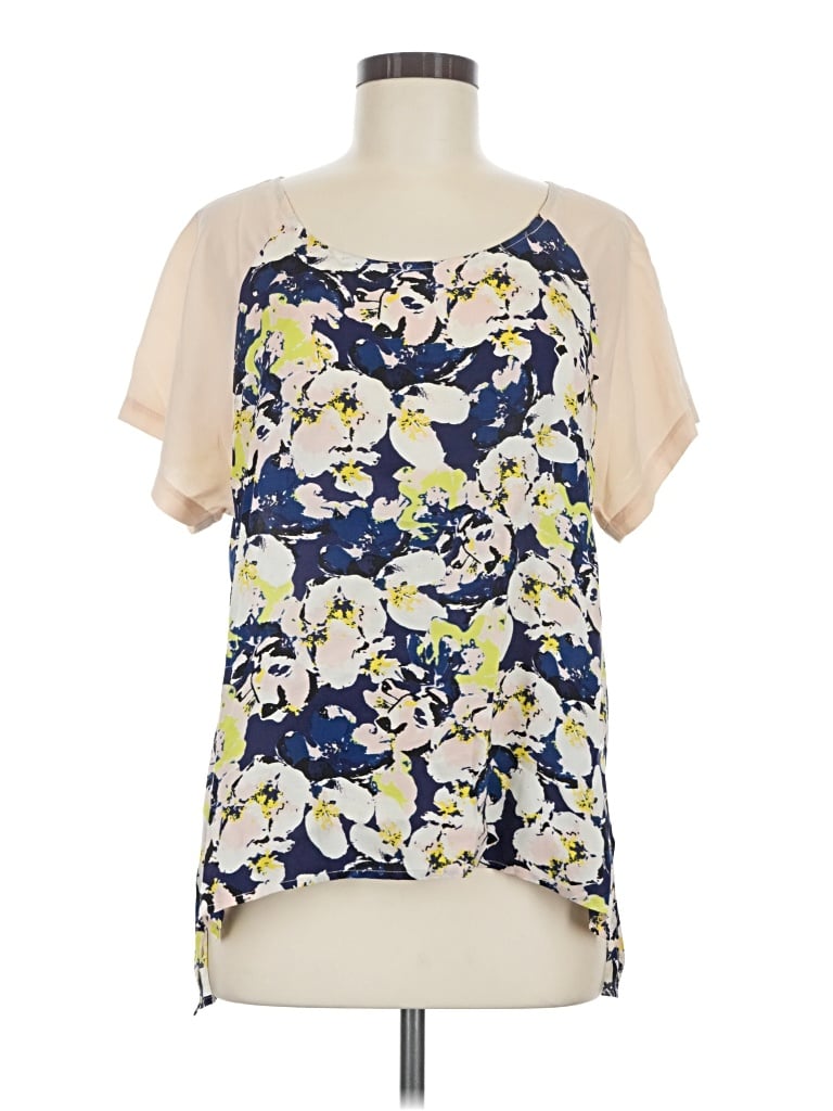 Pre-owned Sam & Lavi Short Sleeve Blouse In Ivory