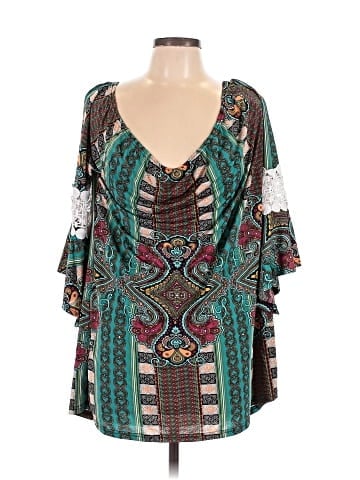 Win Win 3/4 Sleeve Blouse (view 1)
