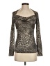 Cache Brown Long Sleeve Top Size S - photo 1