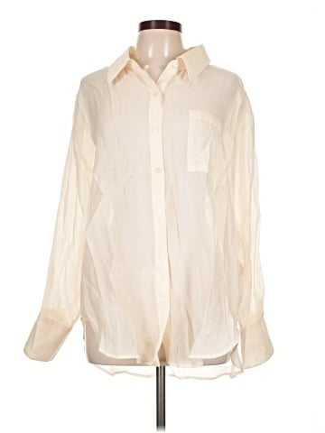WAYF Long Sleeve Button-Down Shirt (view 1)