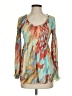 Sunny Leigh 100% Polyester Teal Long Sleeve Top Size XS - photo 1