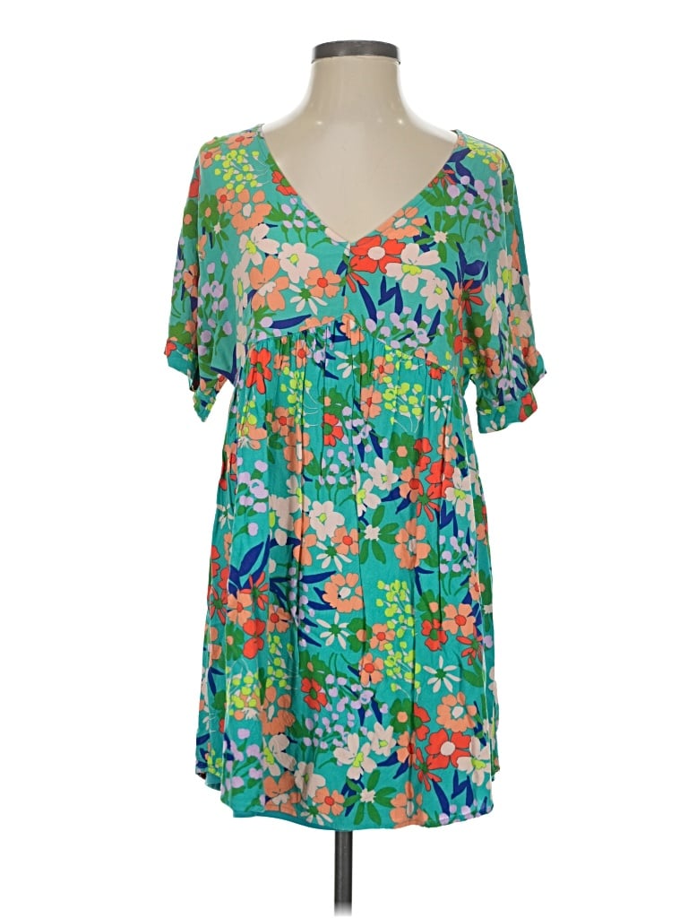 Pre-owned Andree By Unit Casual Dress In Teal