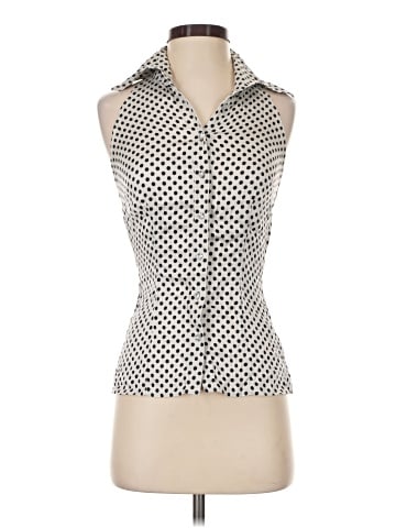 Bebe Sleeveless Silk Top (view 1)