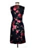 En Focus Studio Floral Black Cocktail Dress Size 6 - photo 2
