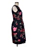 En Focus Studio Floral Black Cocktail Dress Size 6 - photo 4