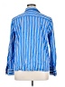 Talbots Stripes Blue Long Sleeve Blouse Size XL - photo 2