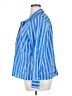 Talbots Stripes Blue Long Sleeve Blouse Size XL - photo 5