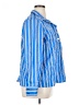Talbots Stripes Blue Long Sleeve Blouse Size XL - photo 4
