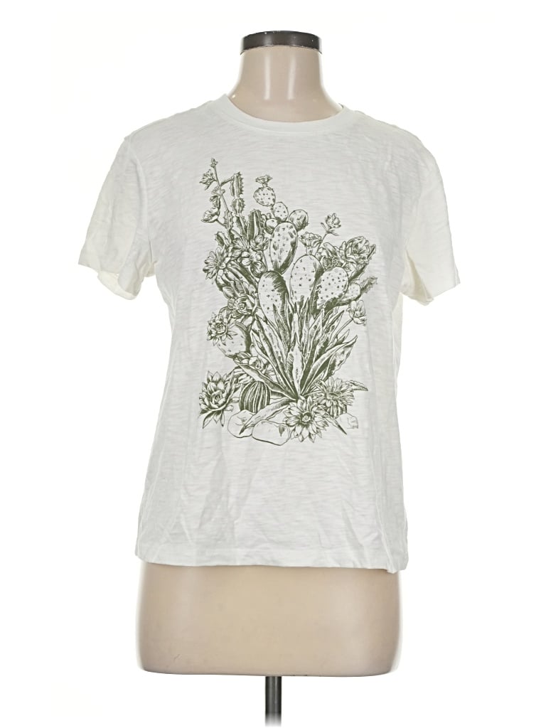 Pre-owned Flag & Anthem Short Sleeve T-shirt In Ivory