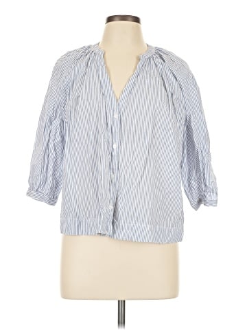H&M 3/4 Sleeve Button-Down Shirt (view 1)