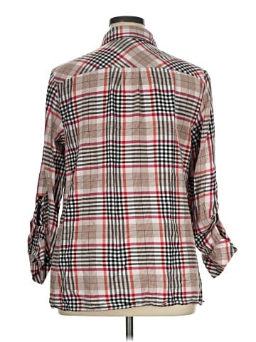 Rafaella 3/4 Sleeve Button-Down Shirt (view 2)
