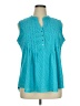 Westport 100% Polyester Teal Sleeveless Blouse Size 1X - photo 1