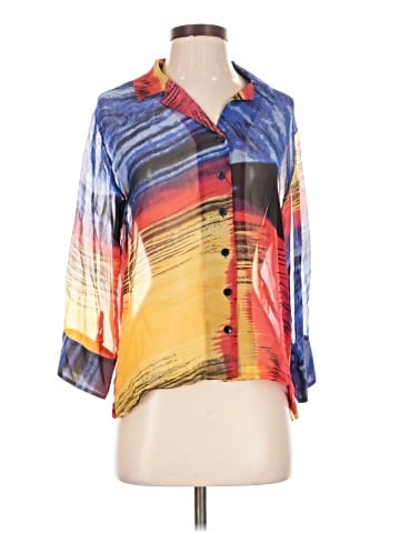 Chico's Design 3/4 Sleeve Silk Top (view 1)
