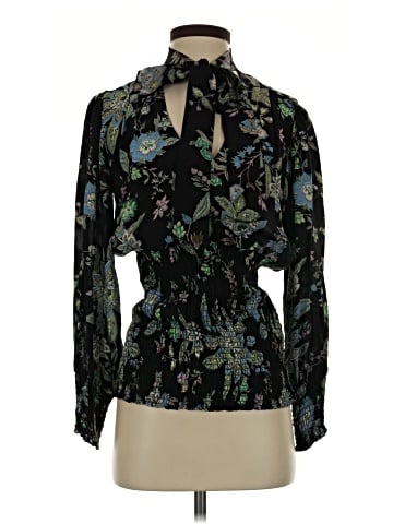 Analili 3/4 Sleeve Silk Top (view 1)