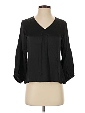 Garnet Hill 3/4 Sleeve Silk Top (view 1)