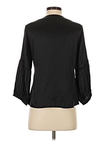 Garnet Hill 3/4 Sleeve Silk Top (view 2)