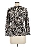 Cable & Gauge Animal Print Ivory Pullover Sweater Size M - photo 2