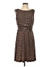 Perceptions Houndstooth Brown Cocktail Dress Size S (estimated) - photo 1