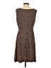 Perceptions Houndstooth Brown Cocktail Dress Size S (estimated) - photo 2