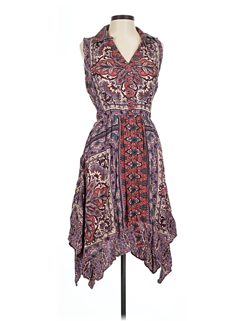 Pre-owned Angie Casual Dress In Purple