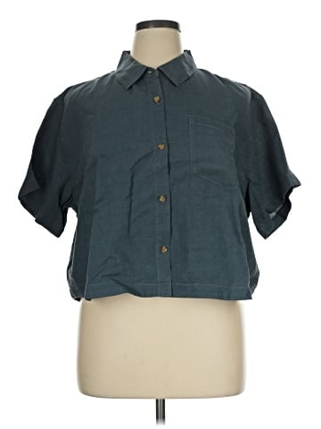 Athleta Short Sleeve Button-Down Shirt (view 1)