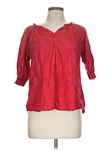 Umgee 3/4 Sleeve Blouse (view 1)