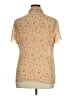 Coldwater Creek 100% Polyester Floral Tan Short Sleeve Blouse Size XL (petite) - photo 2