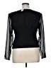 Express 100% Recycled Polyester Black Long Sleeve Blouse Size 1X - photo 2