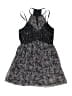 BCBGeneration 100% Polyester Paisley Black Casual Dress Size 0 - photo 1