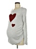 Isabel Hearts Gray Sweatshirt Size Med Maternity - photo 1