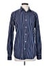 Massimo Dutti Stripes Blue Long Sleeve Button-Down Shirt Size S - photo 1