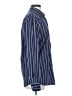 Massimo Dutti Stripes Blue Long Sleeve Button-Down Shirt Size S - photo 4