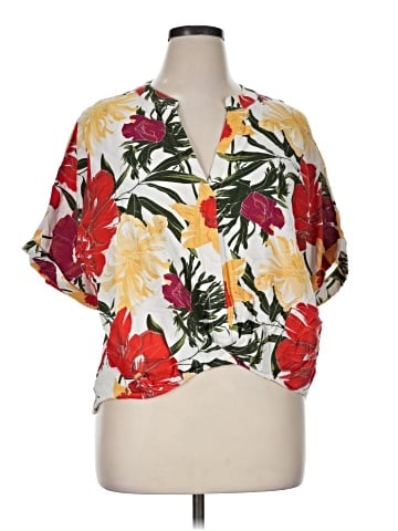 RACHEL Rachel Roy Short Sleeve Blouse (view 1)