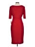Connected Apparel Solid Red Cocktail Dress Size 12 - photo 2