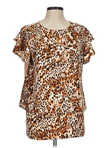 DG^2 by Diane Gilman Short Sleeve Blouse (view 1)
