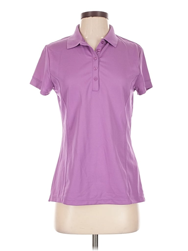 Pre-owned Callaway Short Sleeve Polo Shirt In Purple