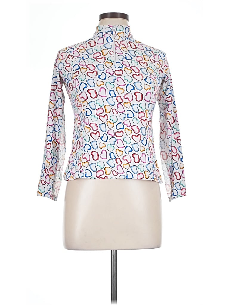 Pre-owned Ibkul Long Sleeve Turtleneck In White