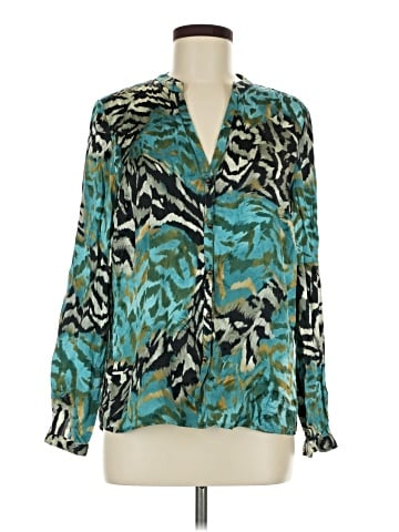 Tyler Boe Long Sleeve Silk Top (view 1)