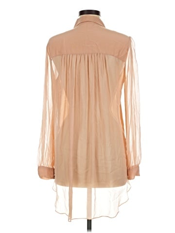 Elizabeth and James Long Sleeve Silk Top (view 2)