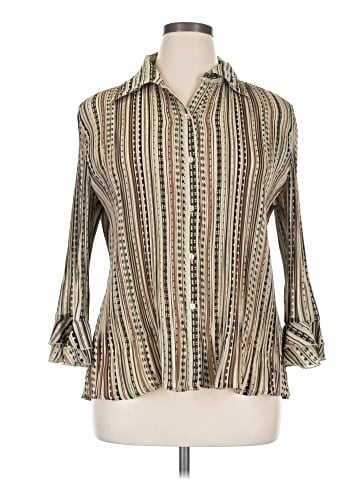 Essentials by Milano 3/4 Sleeve Blouse (view 1)