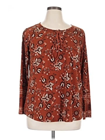 Style&Co Long Sleeve Blouse (view 1)