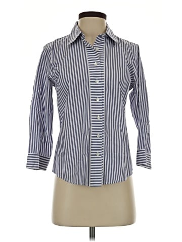 Talbots 3/4 Sleeve Button-Down Shirt (view 1)