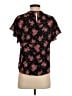 CeCe 100% Polyester Black Short Sleeve Blouse Size S - photo 2