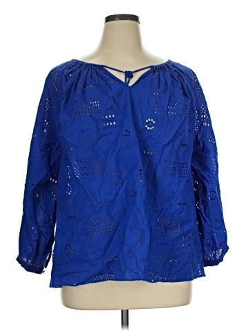 Lafayette 148 New York 3/4 Sleeve Blouse (view 1)