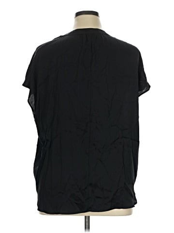 Quince Short Sleeve Silk Top (view 2)