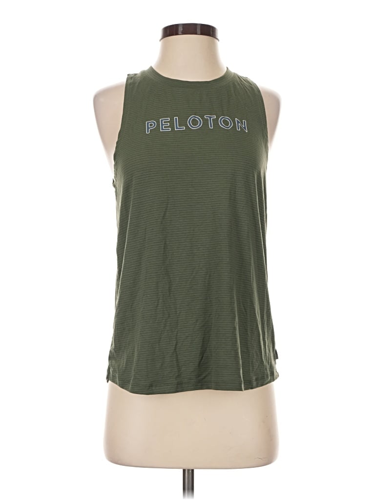 Pre-owned Peloton Sleeveless T-shirt In Green