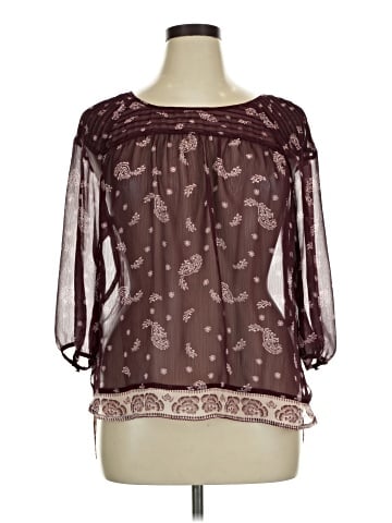 LC Lauren Conrad 3/4 Sleeve Blouse (view 1)