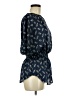 Xhilaration 100% Polyester Blue Short Sleeve Blouse Size M - photo 4