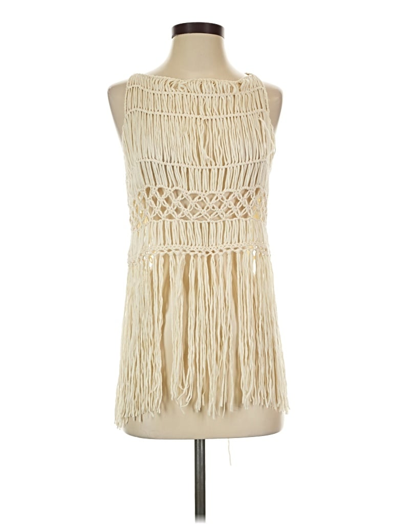 Pre-owned Mable Sleeveless T-shirt In Ivory